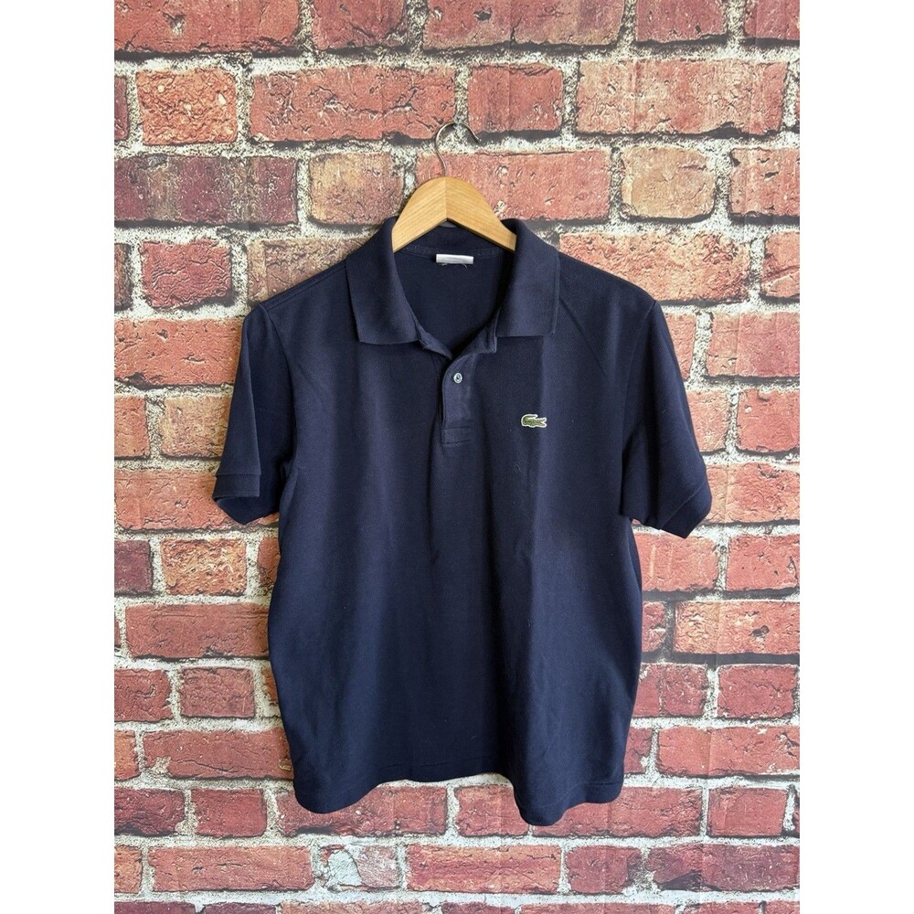 Lacoste Mens Blue Short Sleeve Polo Shirt Size Medium